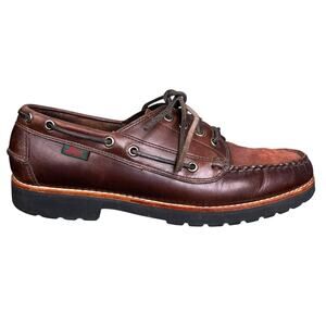 G.H. Bass Hampton Men’s Brown Leather Moc Toe Size US 11